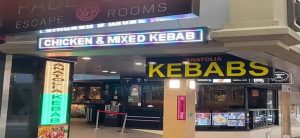 led signs kebab shop surfers